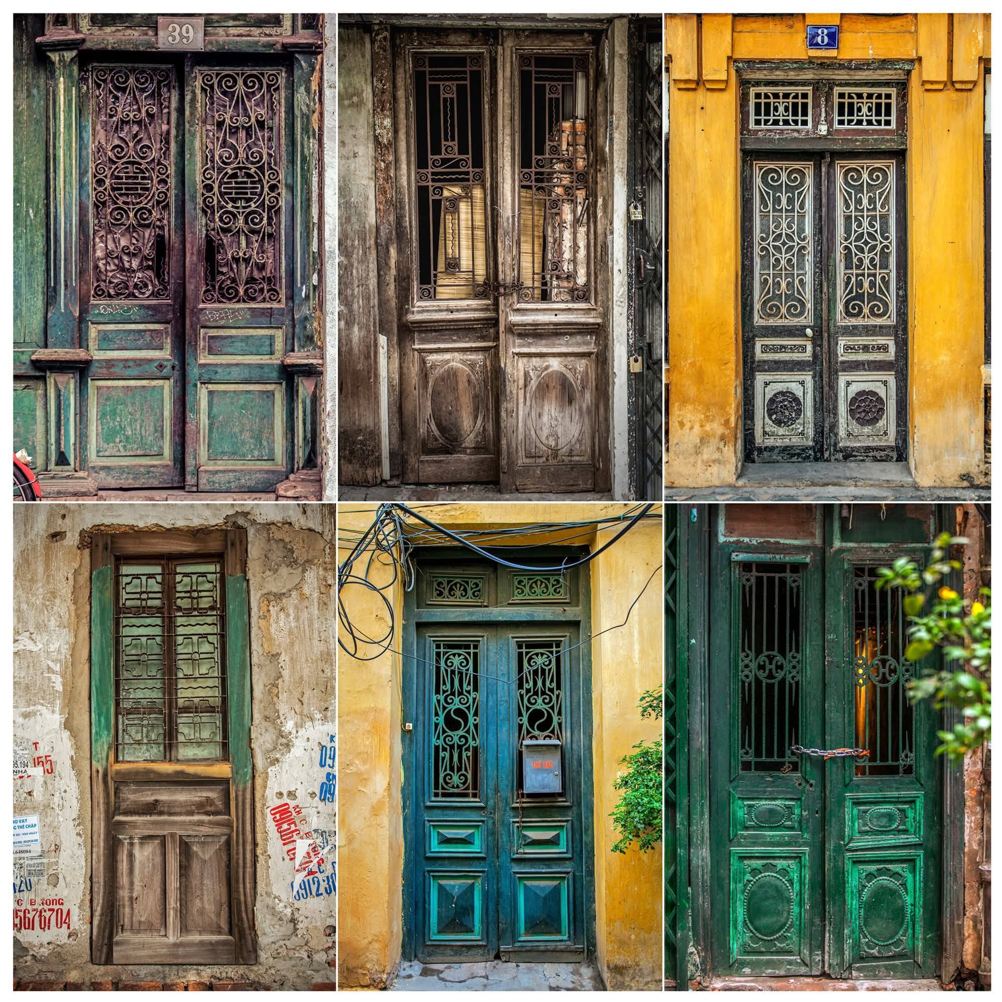 Các ô cửa sổ ở Hà Nội